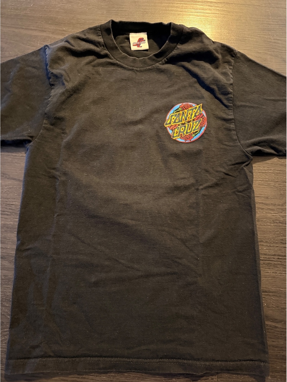 Santa Cruz Eric Dressen Roses Dot Graphic Tee Black S